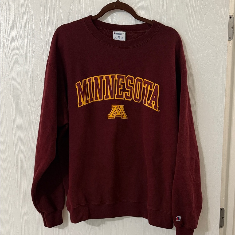 Champion Burgundy Minnesota Crewneck Sweater